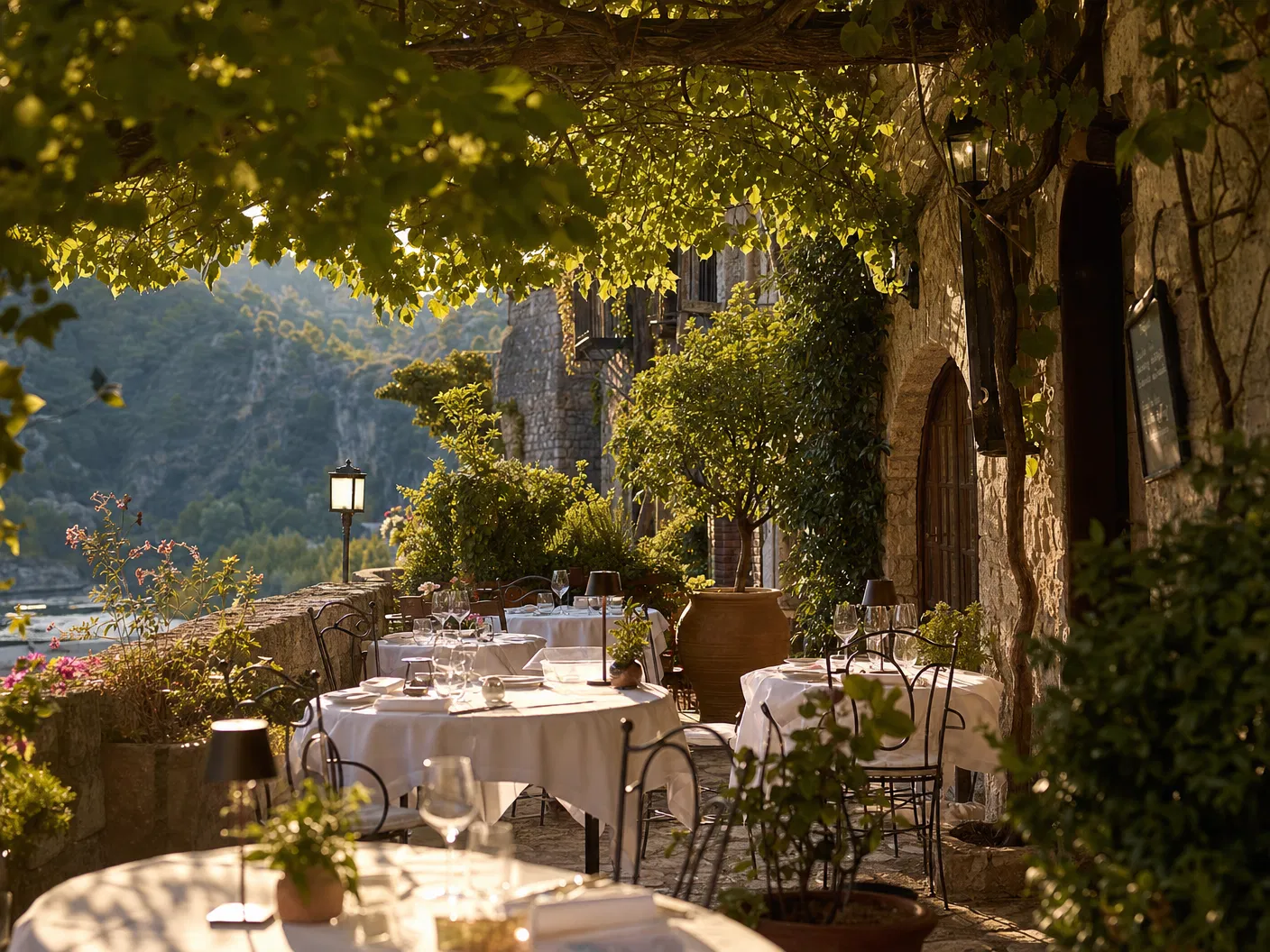 Terrasse ombragée